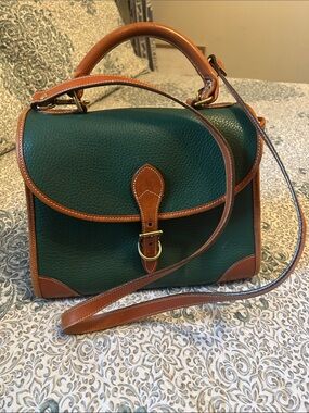 Vintage Dooney & Bourke Top-Handle Leather Satchel